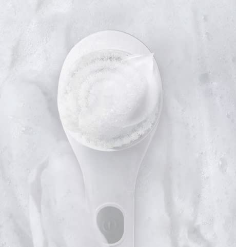 Electric Back Scrubber with Long Handle & Soft Bristles