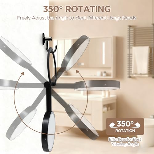SANYCASA Lighted Makeup Mirror with Magnification