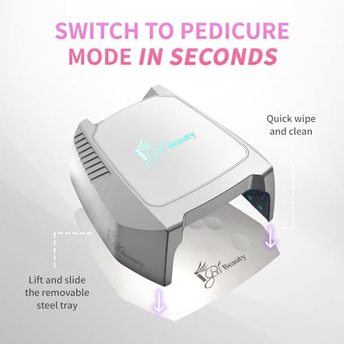 48W Wireless Rechargeable UV LED Nail Lamp with Smart Sensor