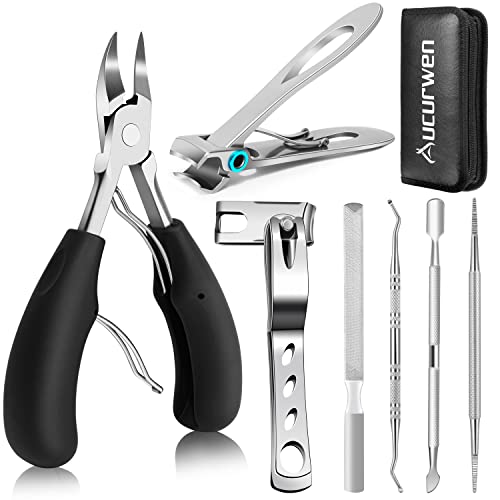 7-Piece Heavy-Duty Toenail Clipper Set for Thick Nails