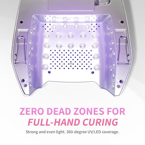 48W Wireless Rechargeable UV LED Nail Lamp with Smart Sensor
