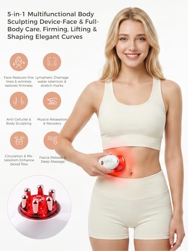5-in-1 Body Sculpting & Cellulite Massage Device for Face & Body