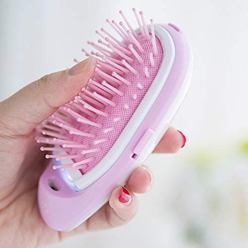 Portable Ionic Electric Hair Straightening Brush with Scalp Massage