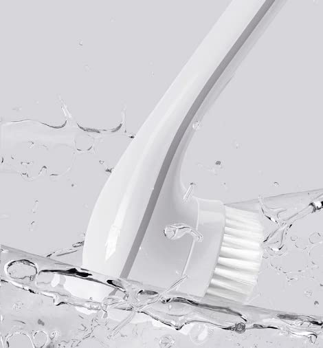 Electric Back Scrubber with Long Handle & Soft Bristles