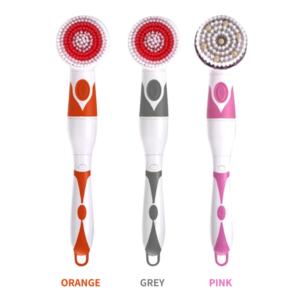 Electric Rotating Bath Brush Massager with Long Handle