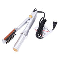 2-in-1 Hair Straightener & Curling Iron with Brush
