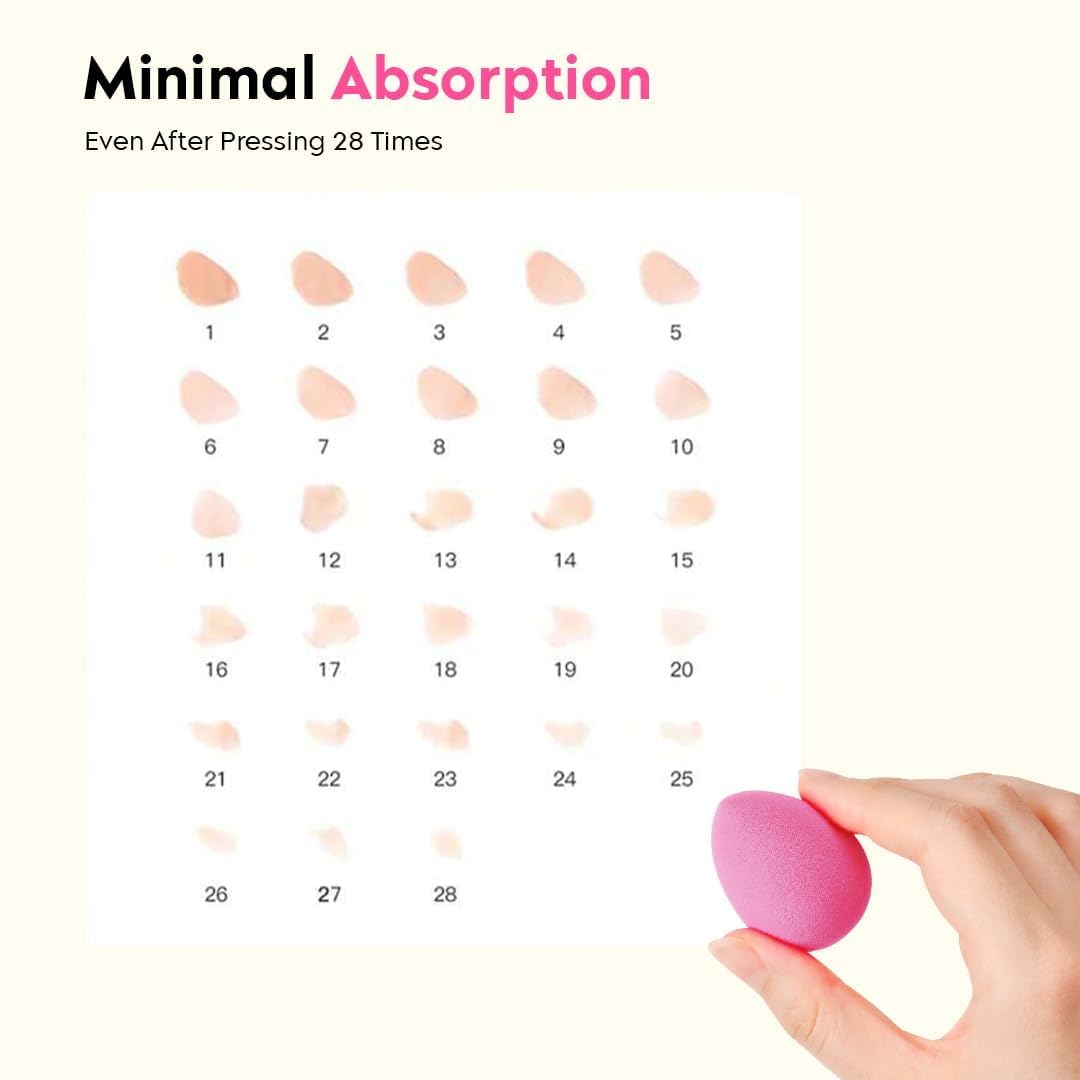 4-Pack Makeup Sponge Blender Set with Storage Case