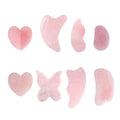 8-Piece Natural Rose Quartz Gua Sha Facial Massage Tool Set