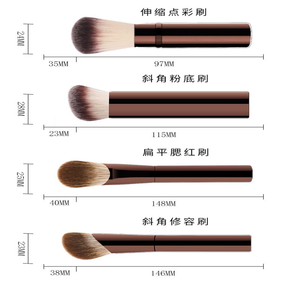 Complete Makeup Brush Set for Face & Eyes