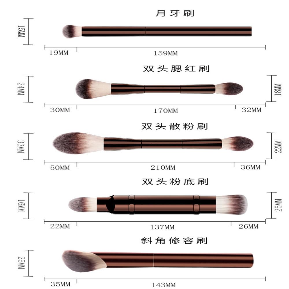 Complete Makeup Brush Set for Face & Eyes