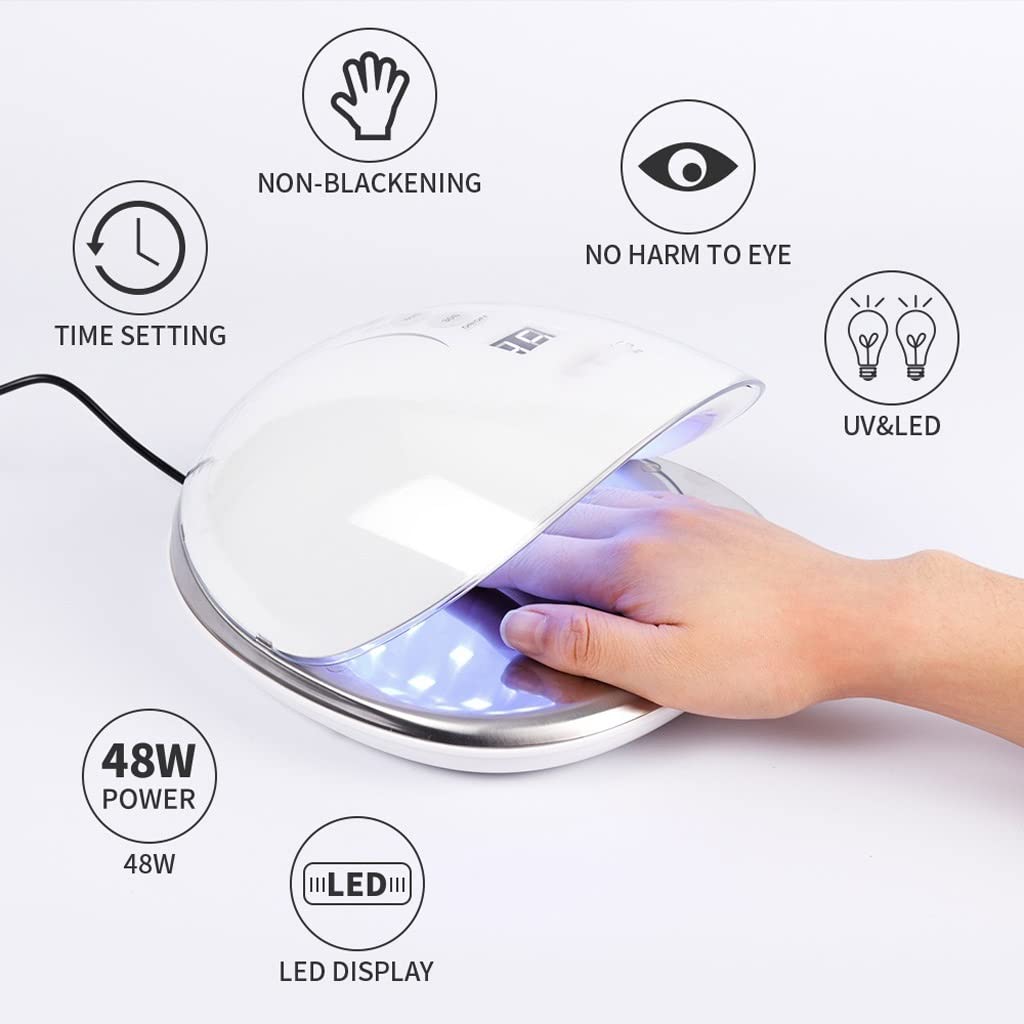 48W Rechargeable LED Gel Nail Lamp & Dryer