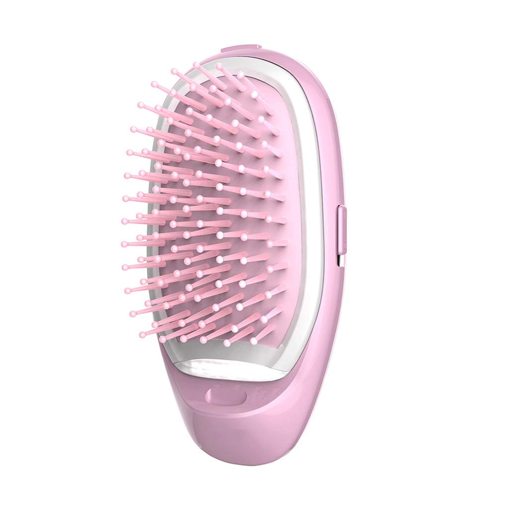 Portable Ionic Electric Hair Straightening Brush with Scalp Massage