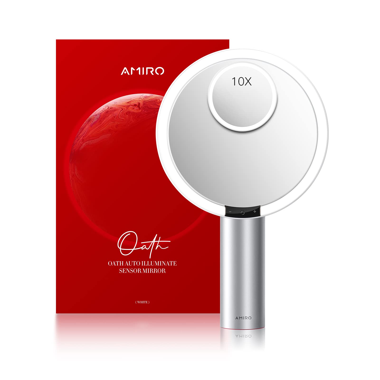 9-Inch Rechargeable LED Makeup Mirror with Smart Sensor & Touch Control