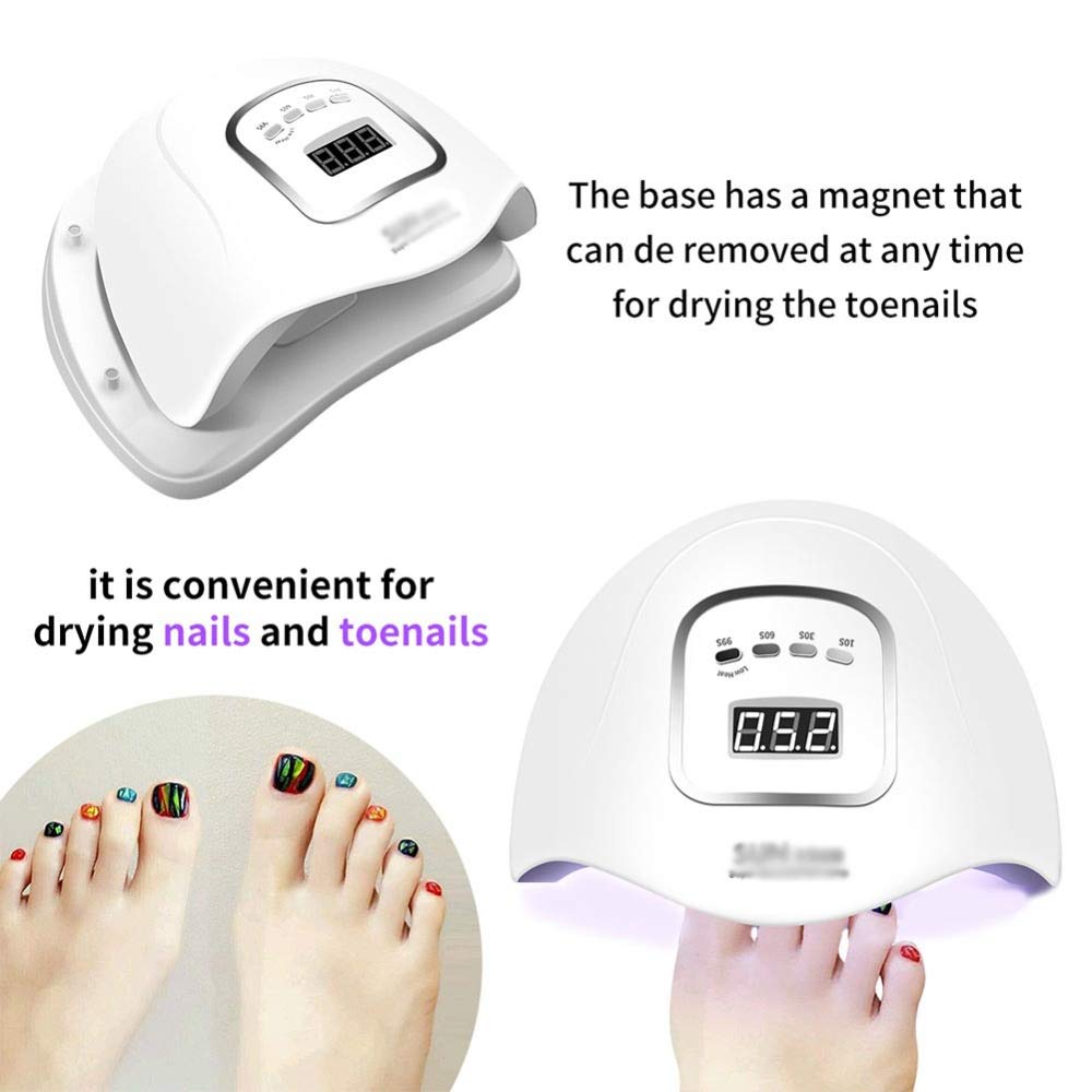 45-LED UV Nail Lamp with Auto Sensor & Timer