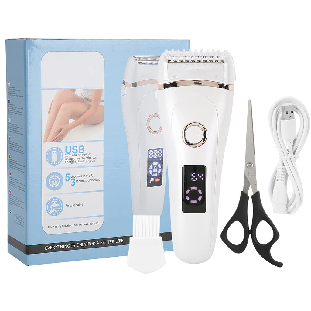 3-in-1 Women's Electric Shaver for Wet & Dry Use Rechargeable