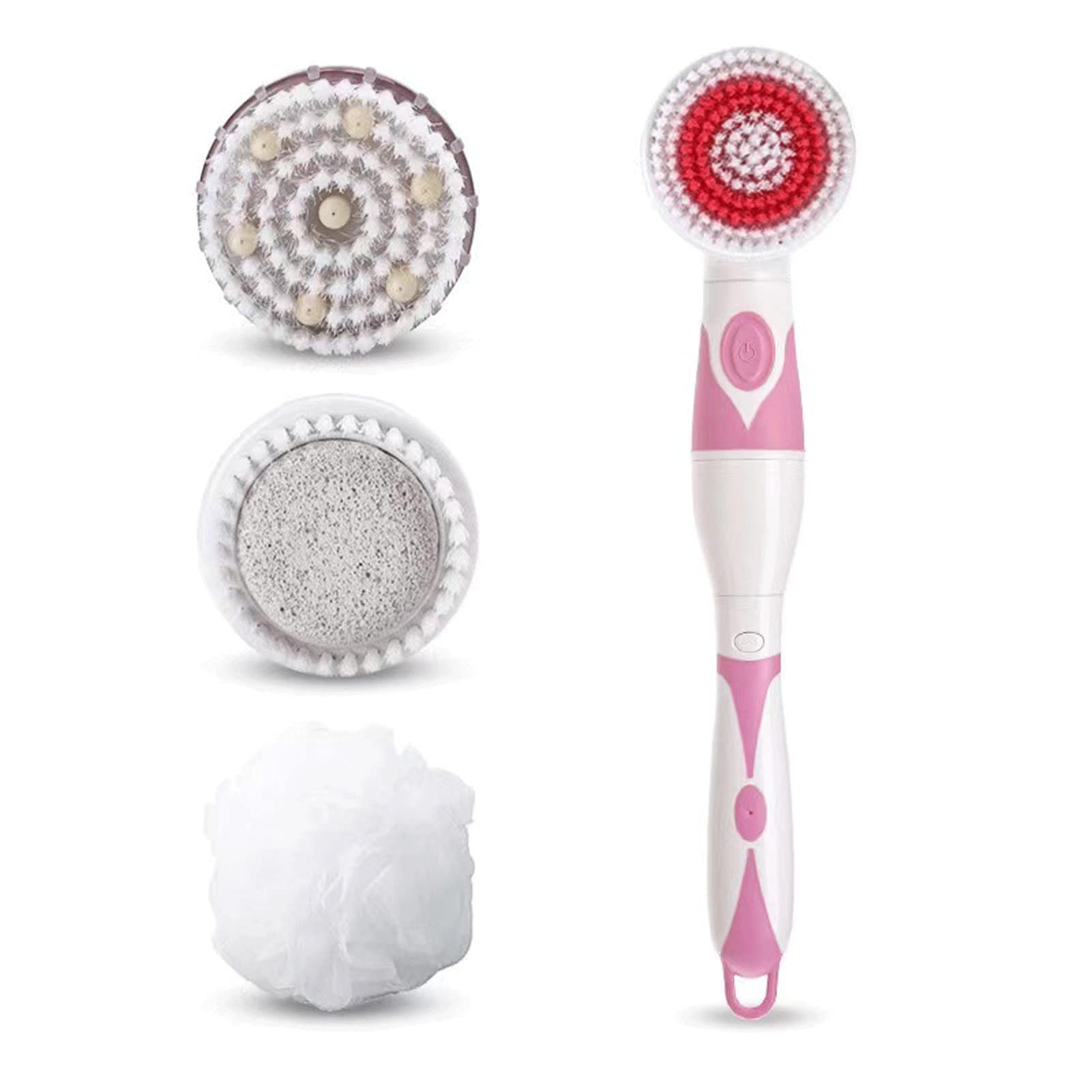 Electric Rotating Bath Brush Massager with Long Handle