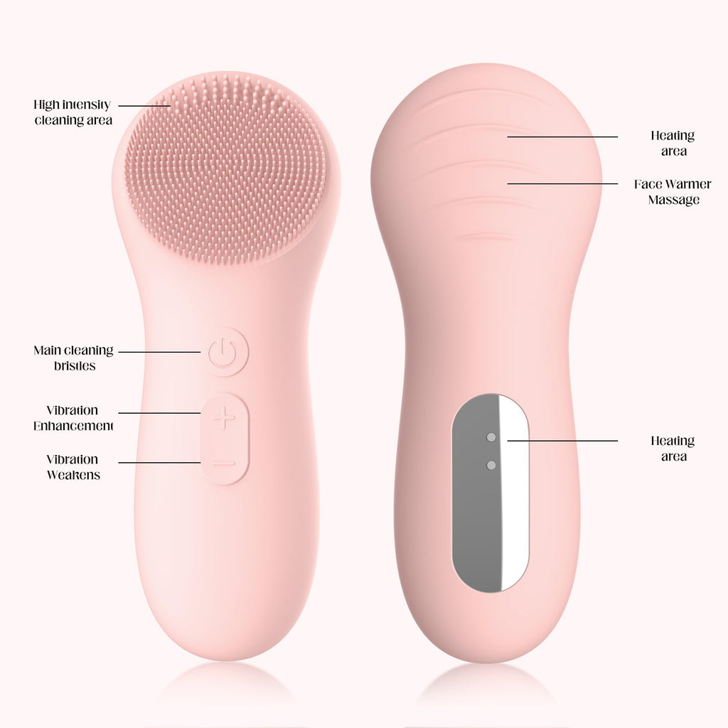 Waterproof Silicone Electric Facial Cleansing Brush Rechargeable