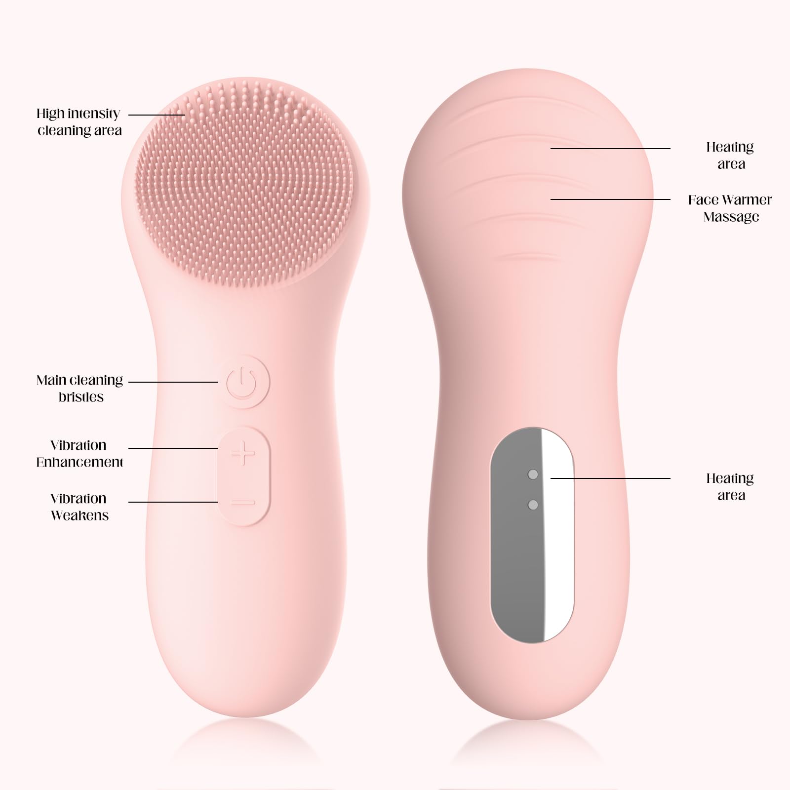 Waterproof Silicone Electric Facial Cleansing Brush Rechargeable