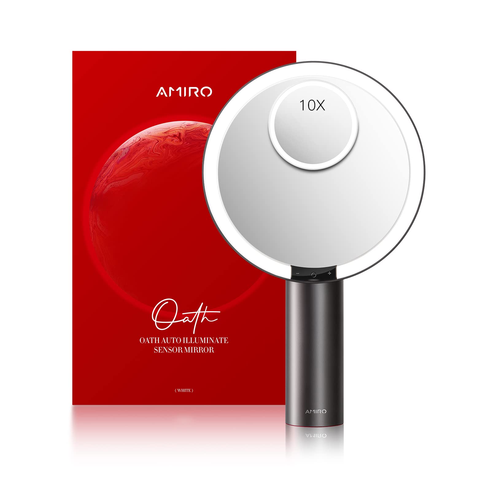 9-Inch Rechargeable LED Makeup Mirror with Smart Sensor & Touch Control