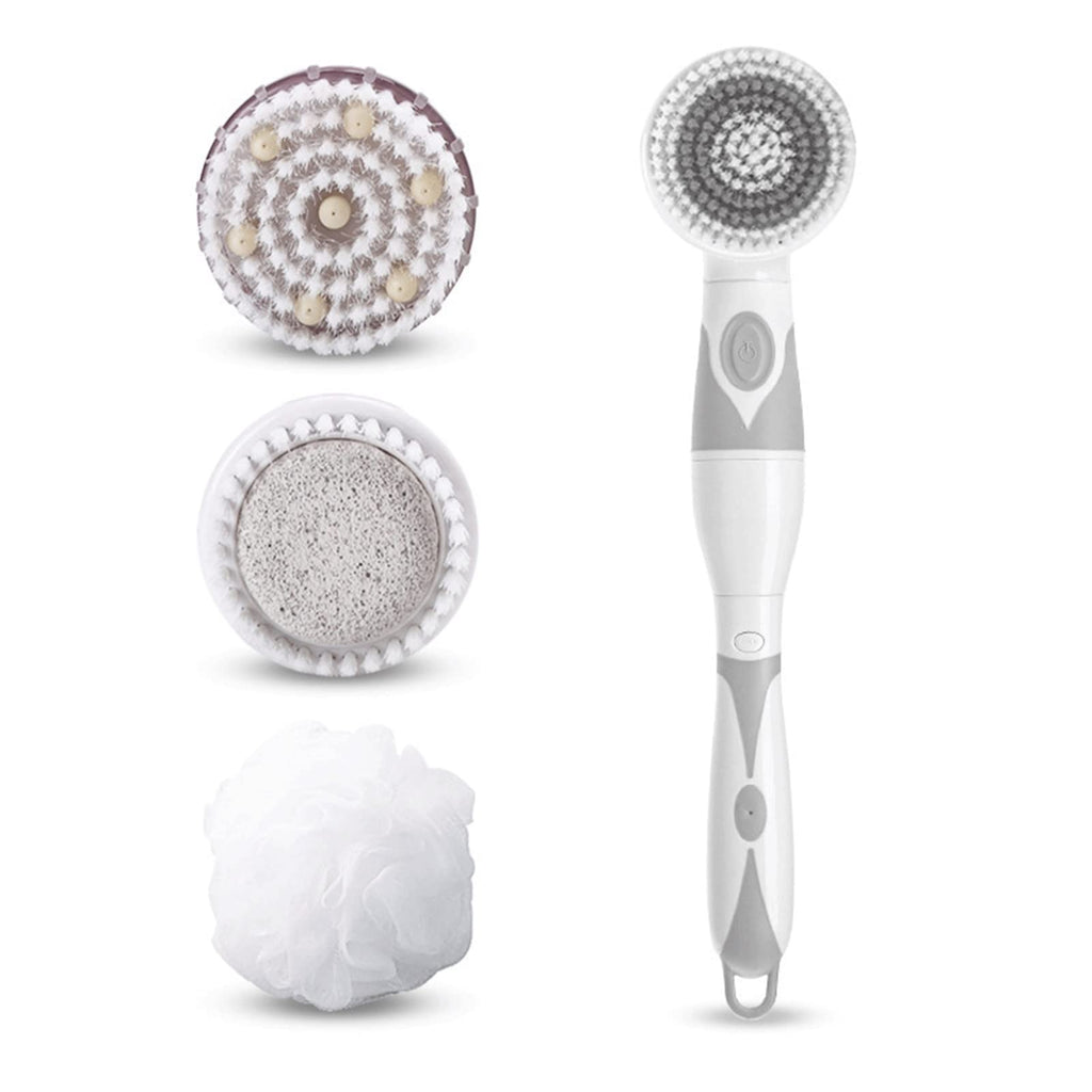 Electric Body Scrubber Shower Brush with Long Handle