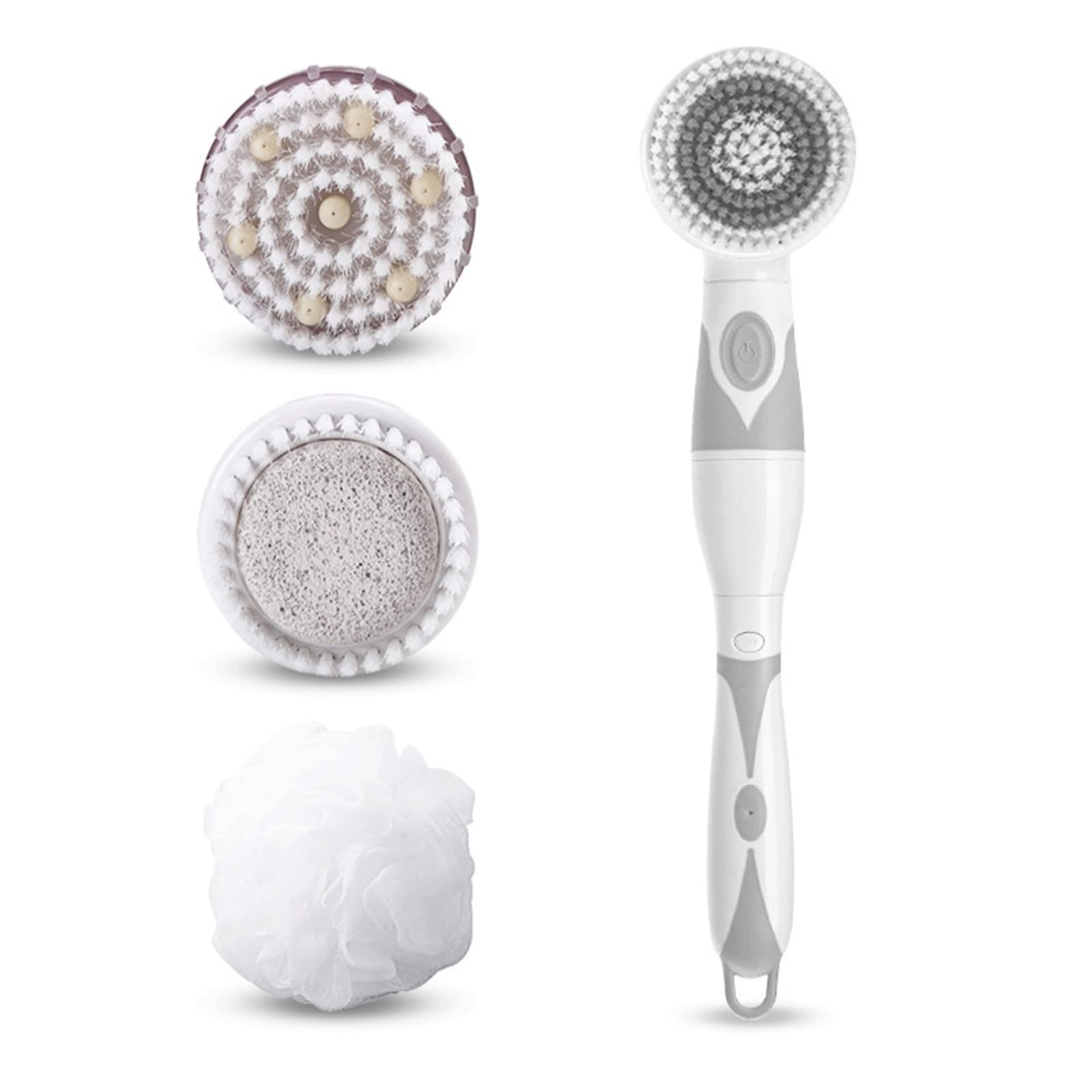 Electric Body Scrubber Shower Brush with Long Handle