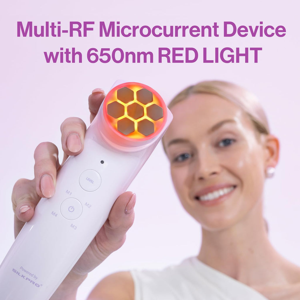 4-in-1 Microcurrent Facial Toning Device with Red Light Therapy