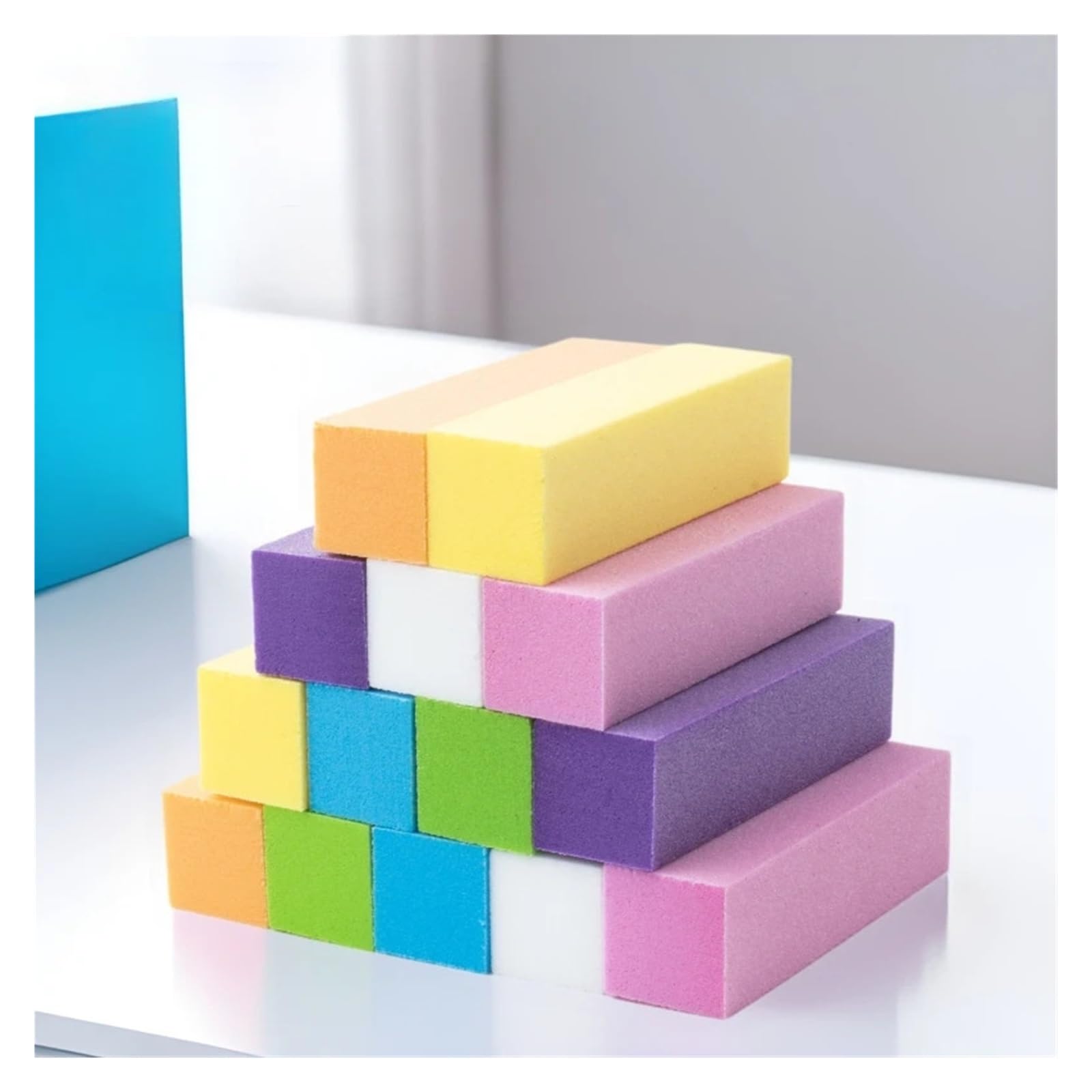 Pink Nail Buffer Block for Manicure & Pedicure