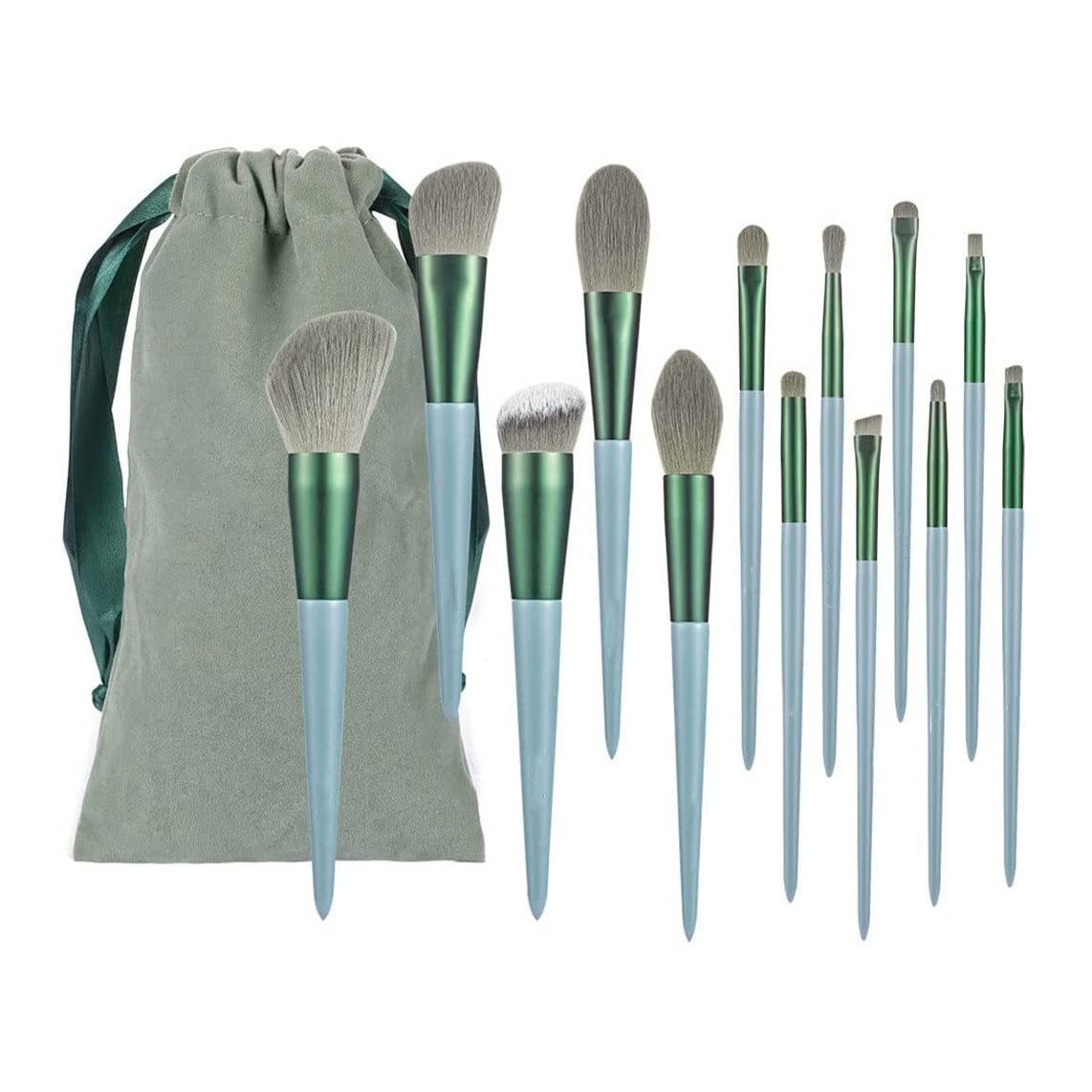 13-Piece Professional Makeup Brush Set for Face & Eyes