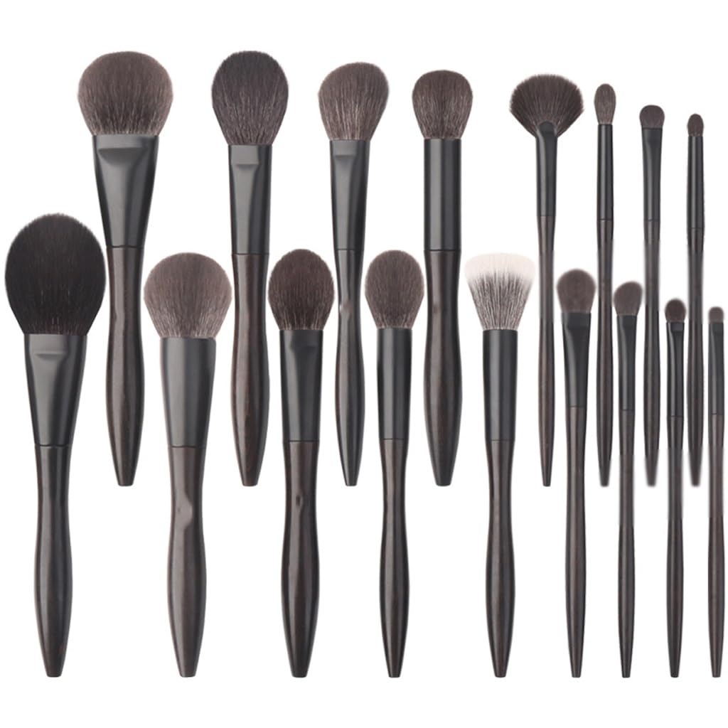 17-Piece Soft Makeup Brush Set for Face & Eyes