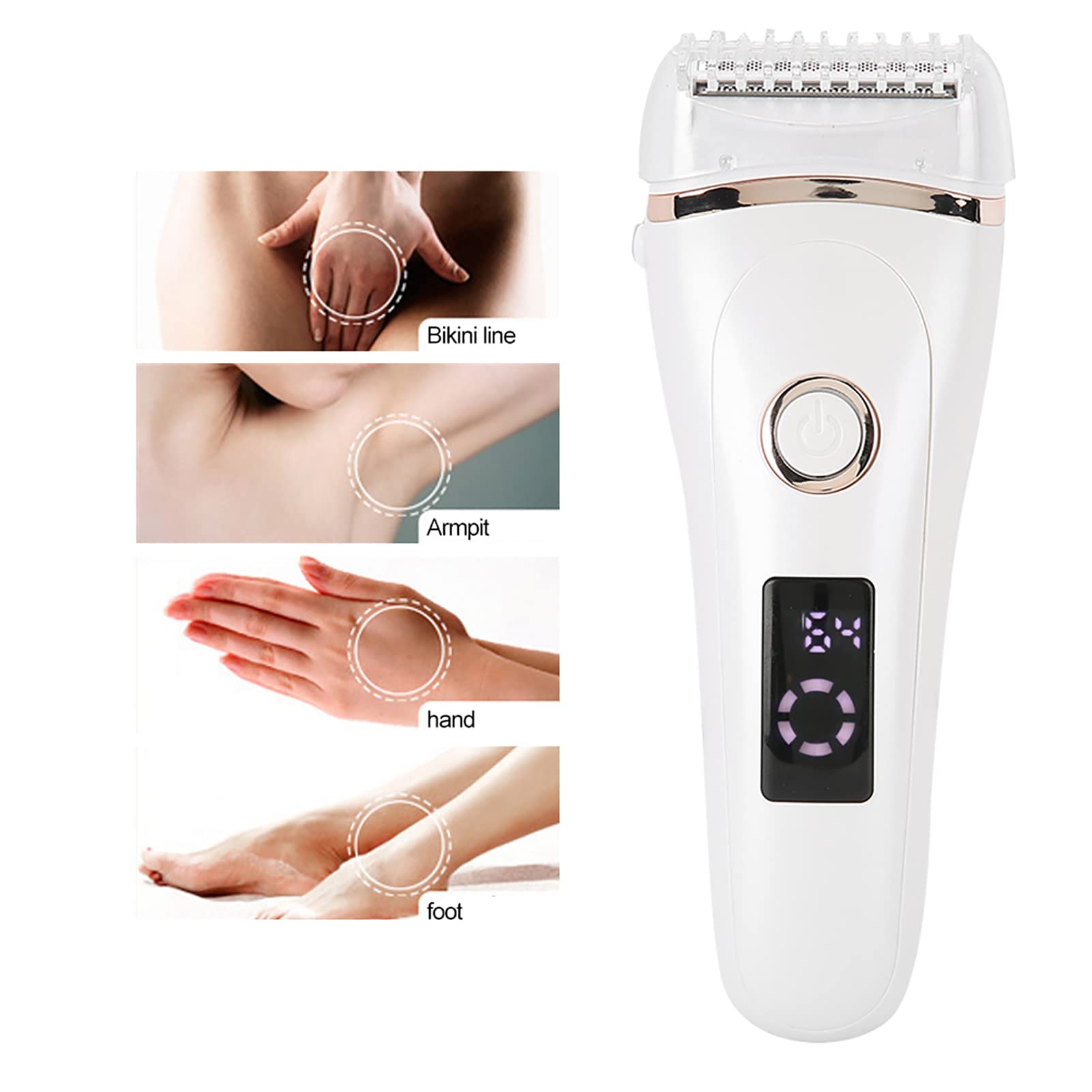 3-in-1 Women's Electric Shaver for Wet & Dry Use Rechargeable