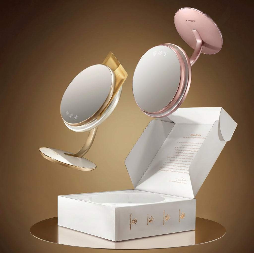 3-in-1 Heated & Cooled Makeup Mirror with LED Lighting
