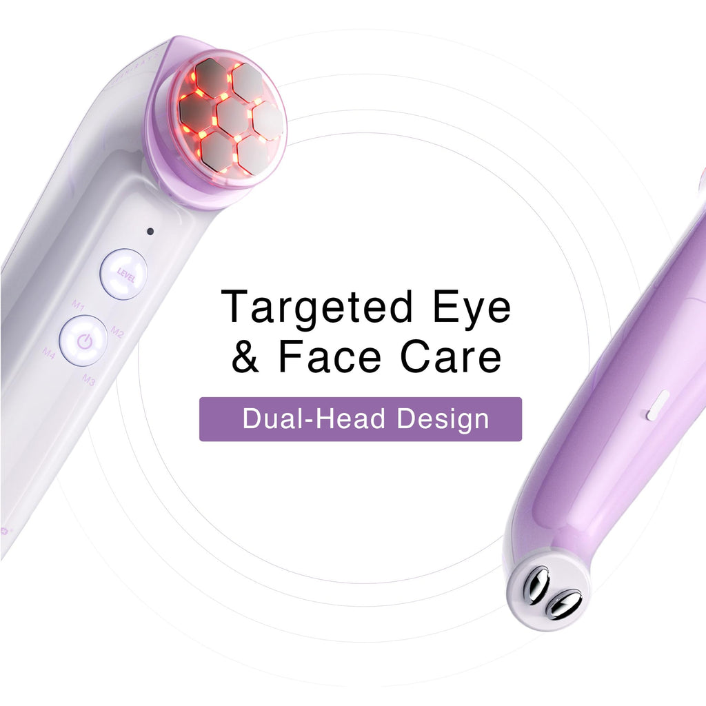 4-in-1 Microcurrent Facial Toning Device with Red Light Therapy