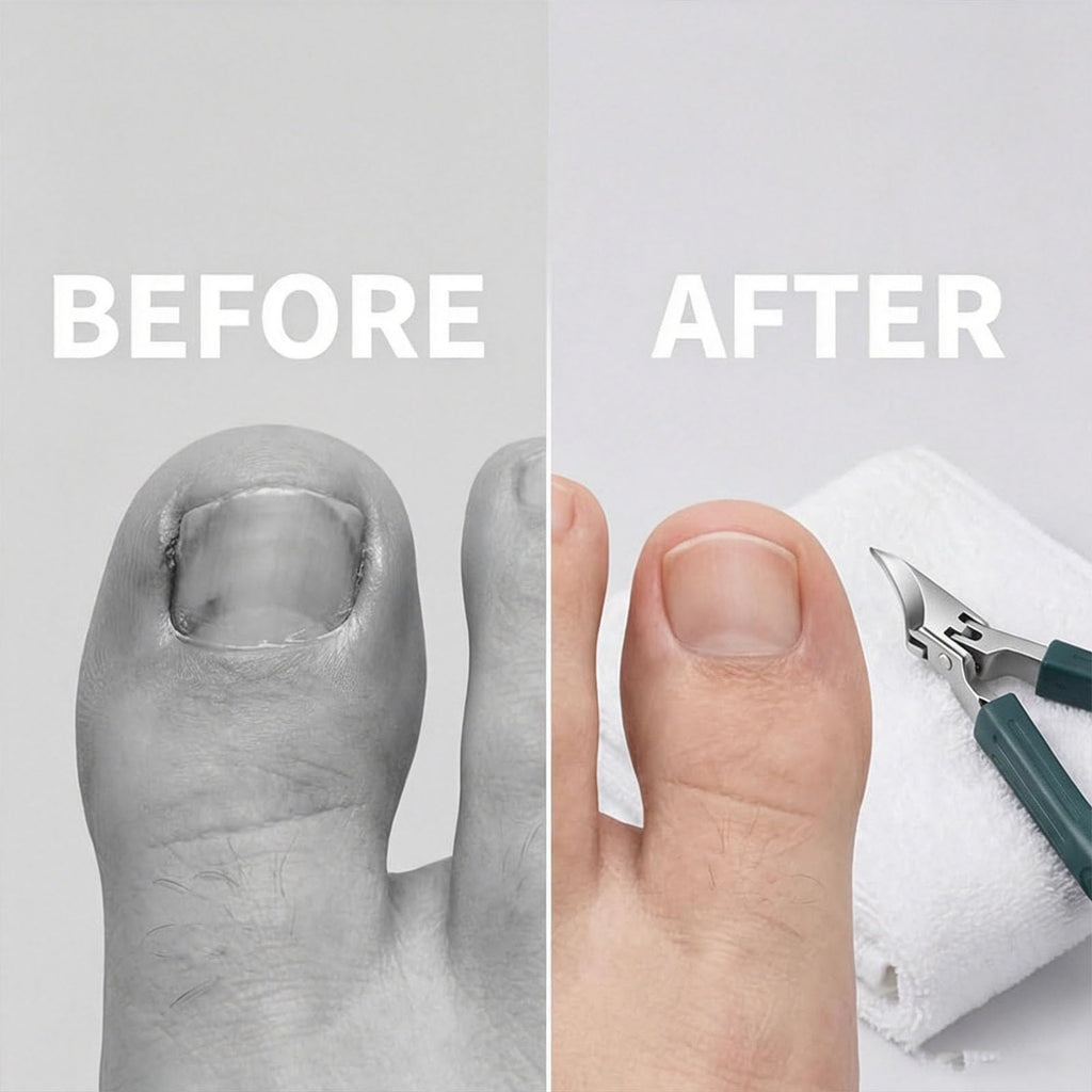 Heavy-Duty Angled Nail Clipper for Thick Nails with Catcher & Pouch