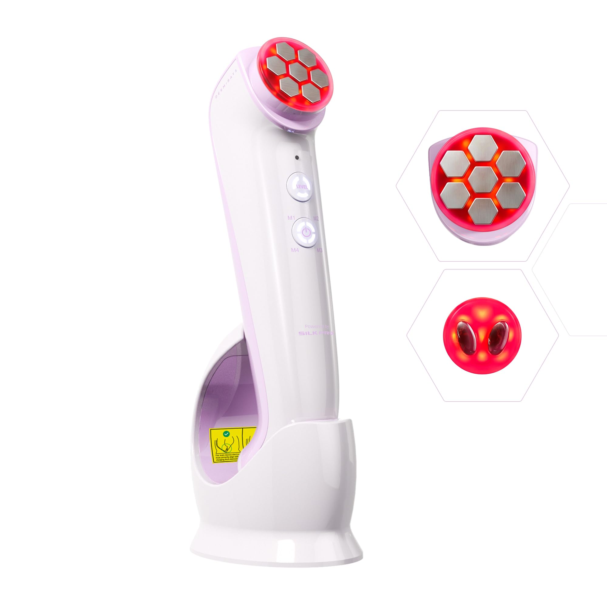 4-in-1 Microcurrent Facial Toning Device with Red Light Therapy
