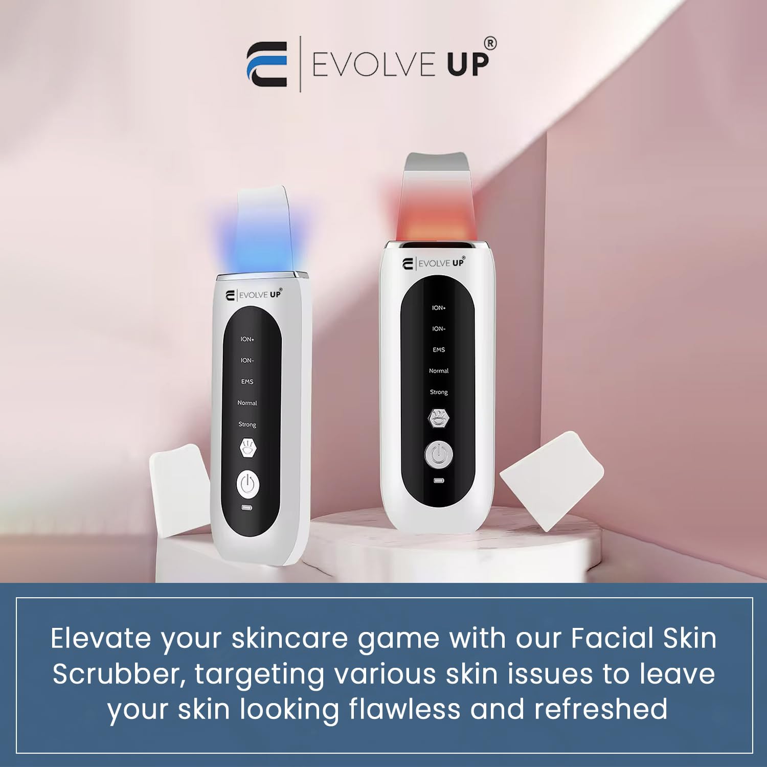 Evolve Up 5-in-1 Facial Skin Scrubber - Face Cleansing Blackhead Remover