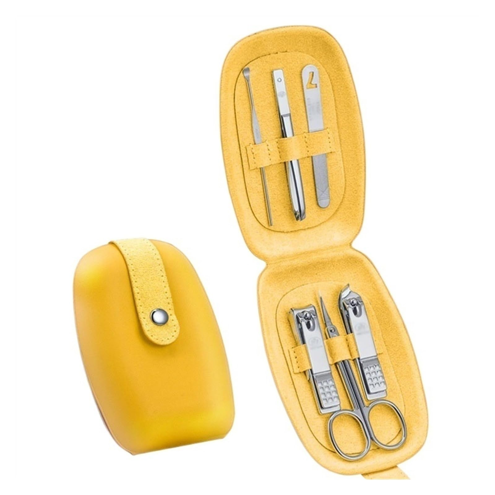 6-Piece Stainless Steel Nail Clipper & Manicure Set with Travel Case