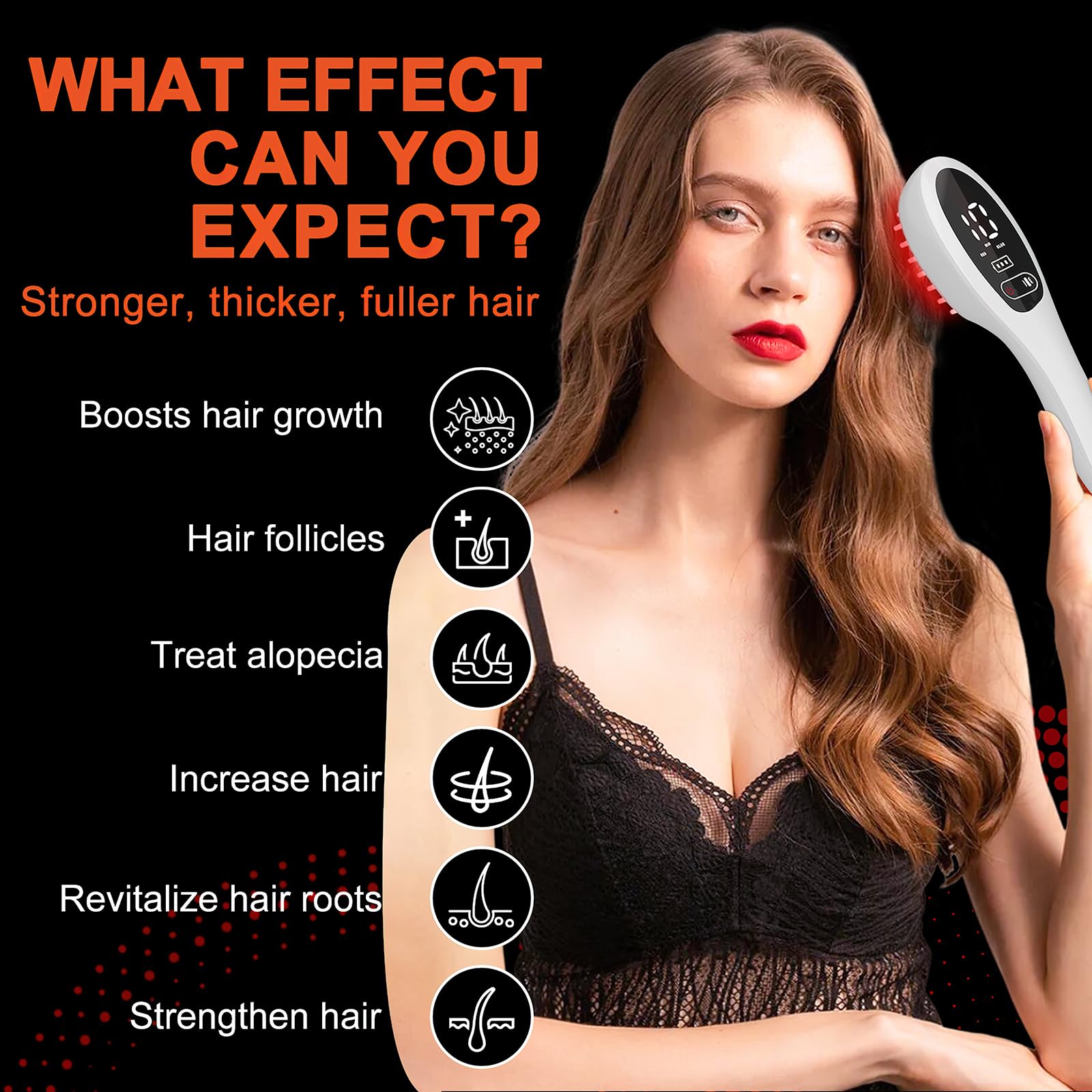 Red Light Therapy Laser Scalp Comb for Men & Women