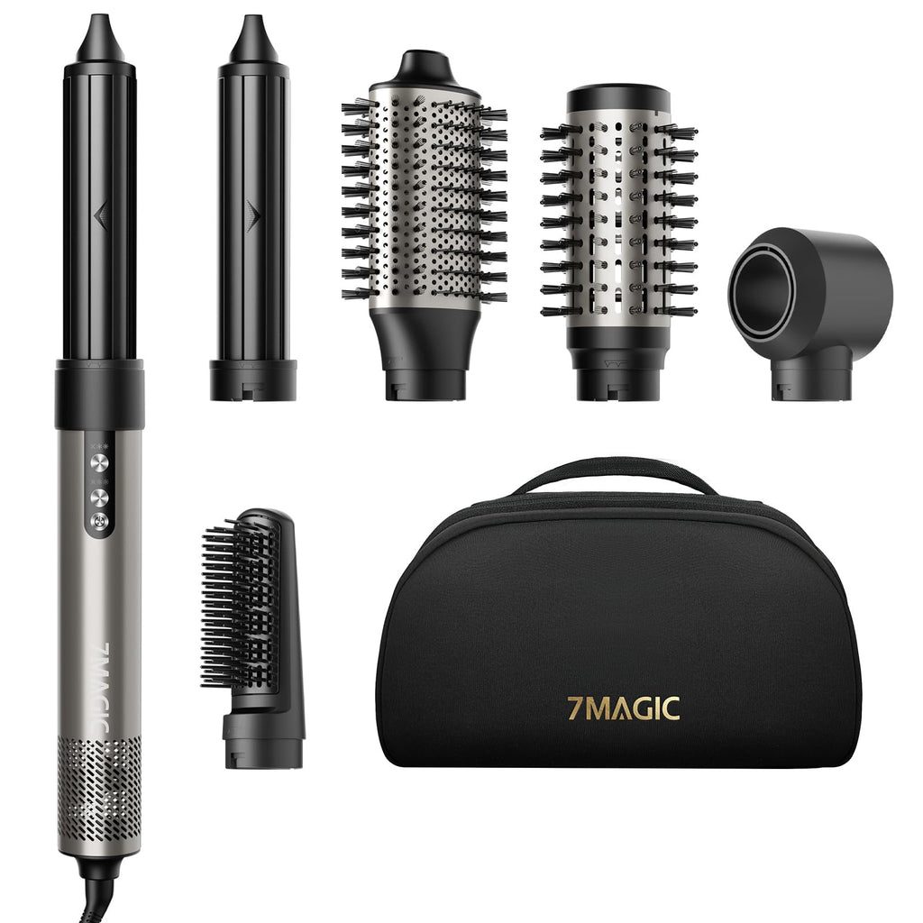 7MAGIC 6 in 1 Multi Hair Styler Dryer Brush High Speed Blow Dry