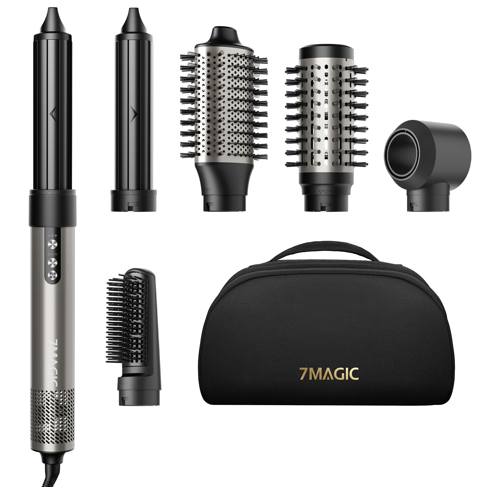 7MAGIC 6 in 1 Multi Hair Styler Dryer Brush High Speed Blow Dry