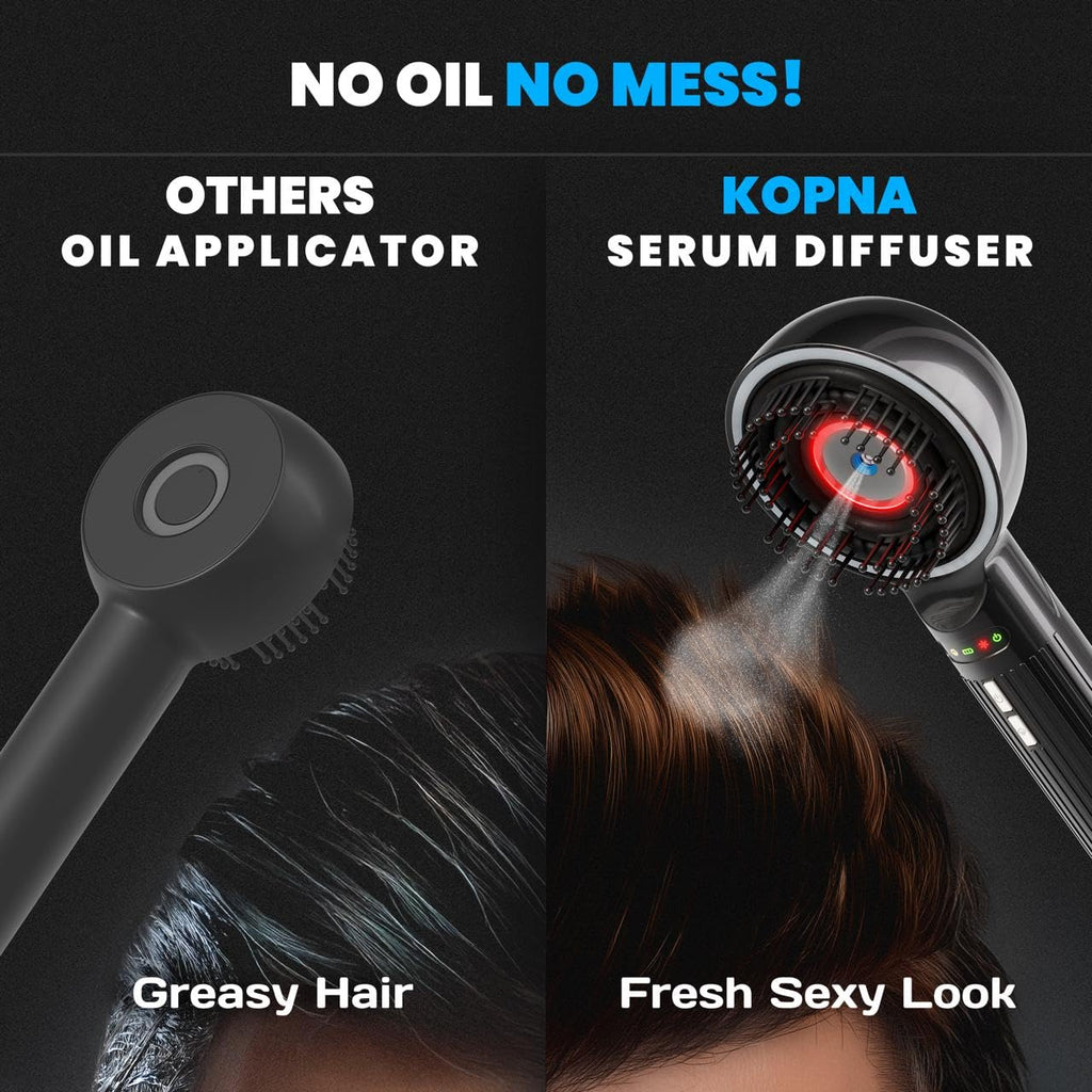2-in-1 Electric Scalp Massager with Nano Mist Serum Applicator
