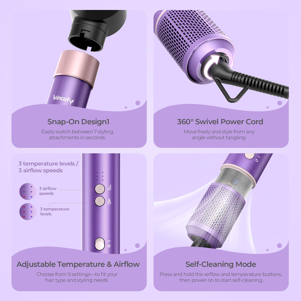 7-in-1 Hot Air Hair Styler & Dryer Brush Set
