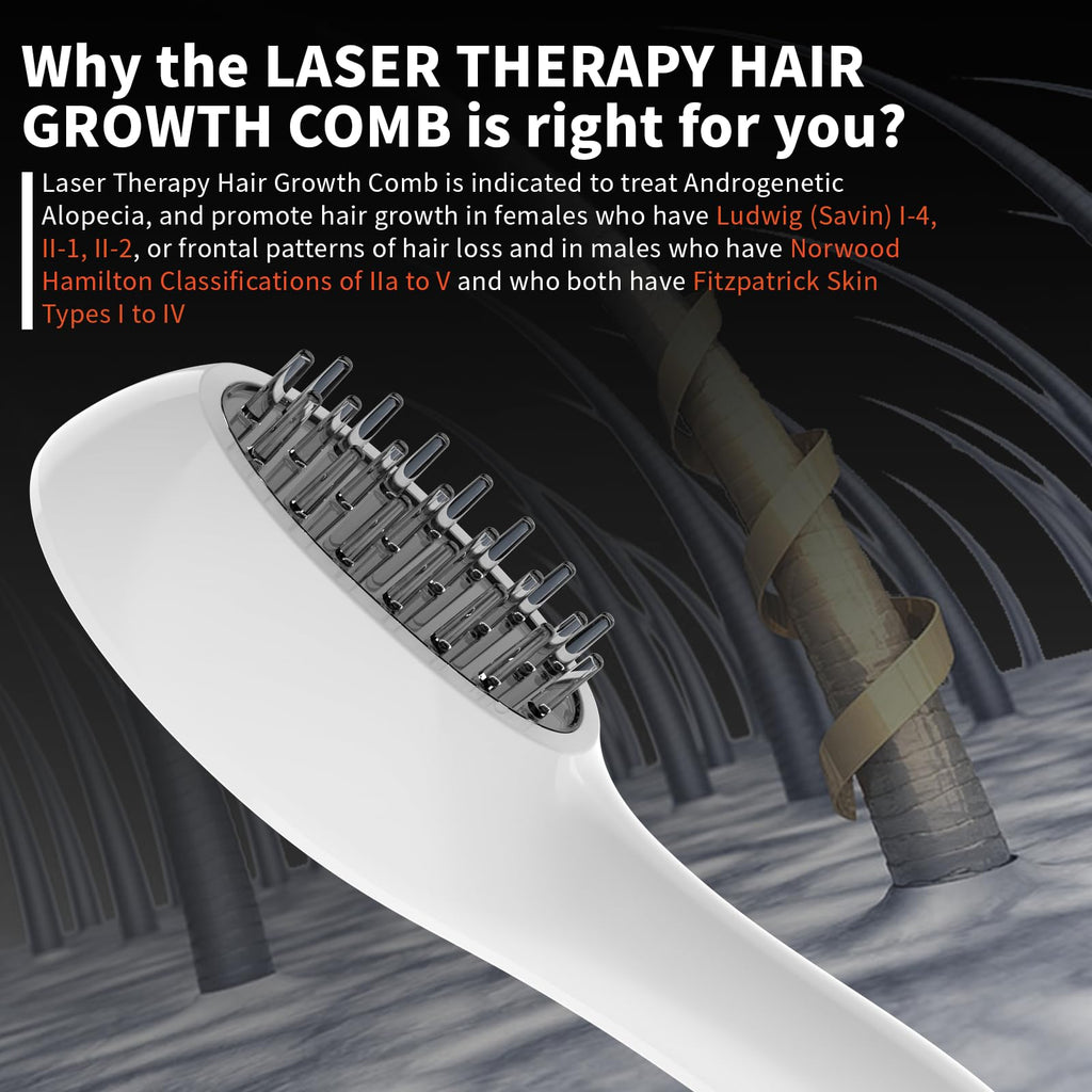 Red Light Therapy Laser Scalp Comb for Men & Women