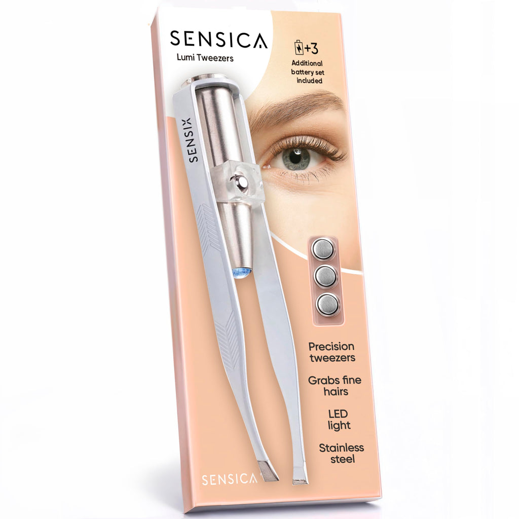 LED Lighted Precision Eyebrow Tweezers