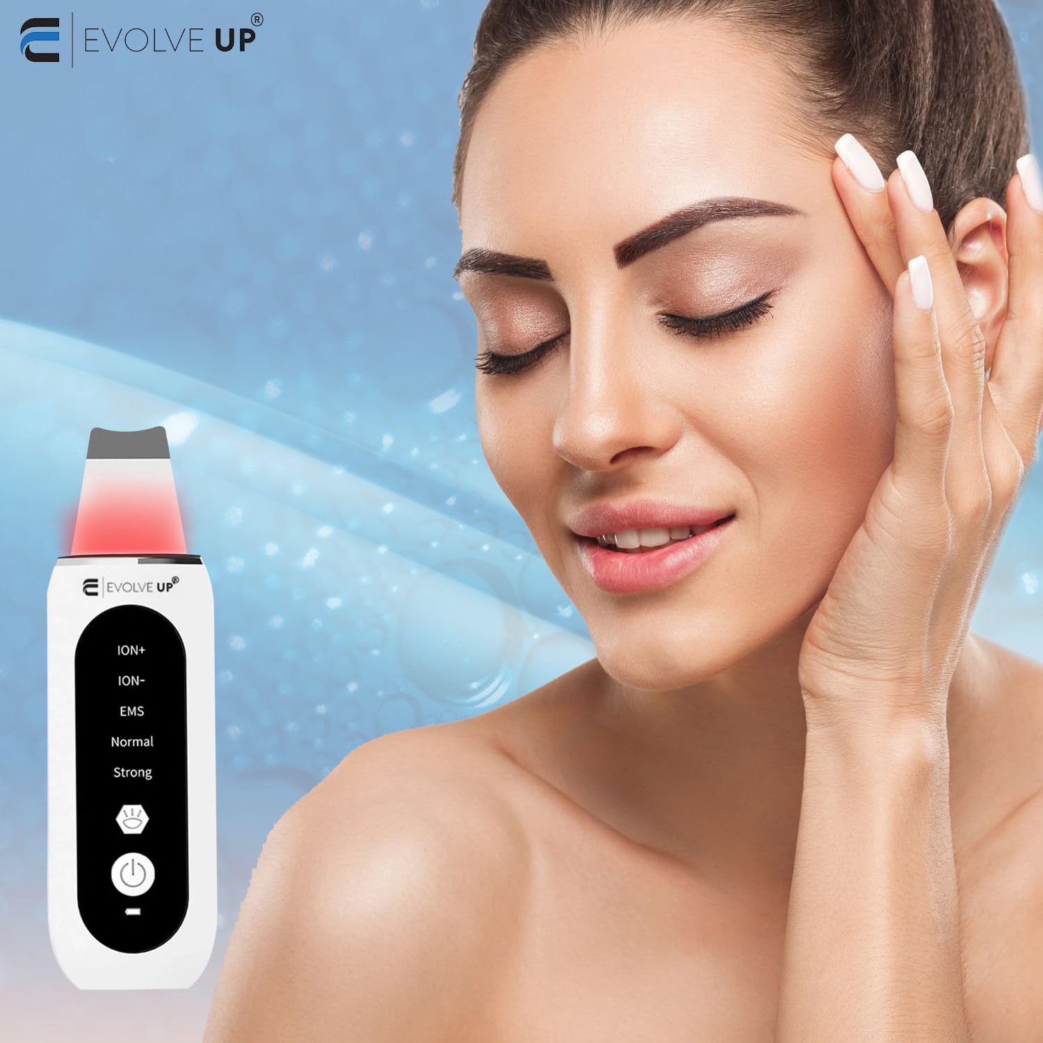 Evolve Up 5-in-1 Facial Skin Scrubber - Face Cleansing Blackhead Remover