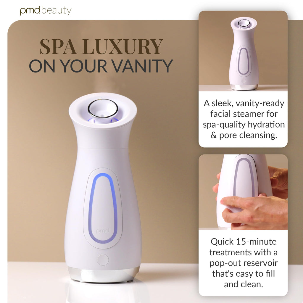 Professional Facial Steamer with Adjustable Nozzle & Essential Oil Filter