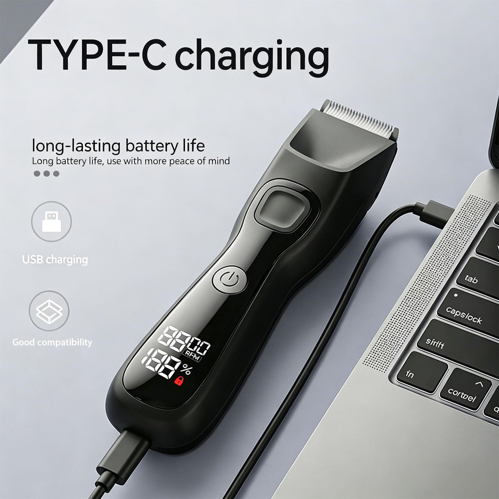Rechargeable Electric Body Groomer for Face & Body