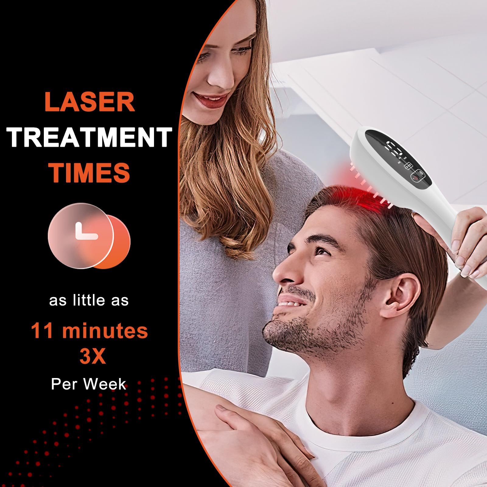 Red Light Therapy Laser Scalp Comb for Men & Women