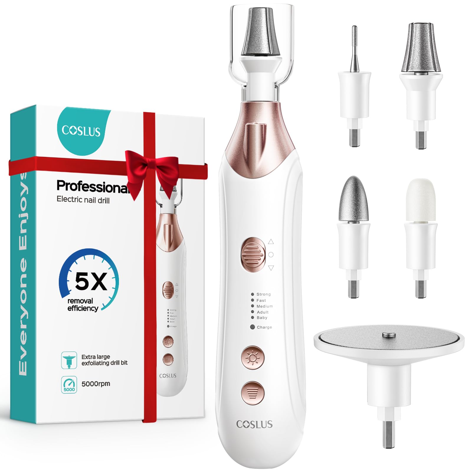 5-in-1 Electric Nail File & Manicure Pedicure Kit