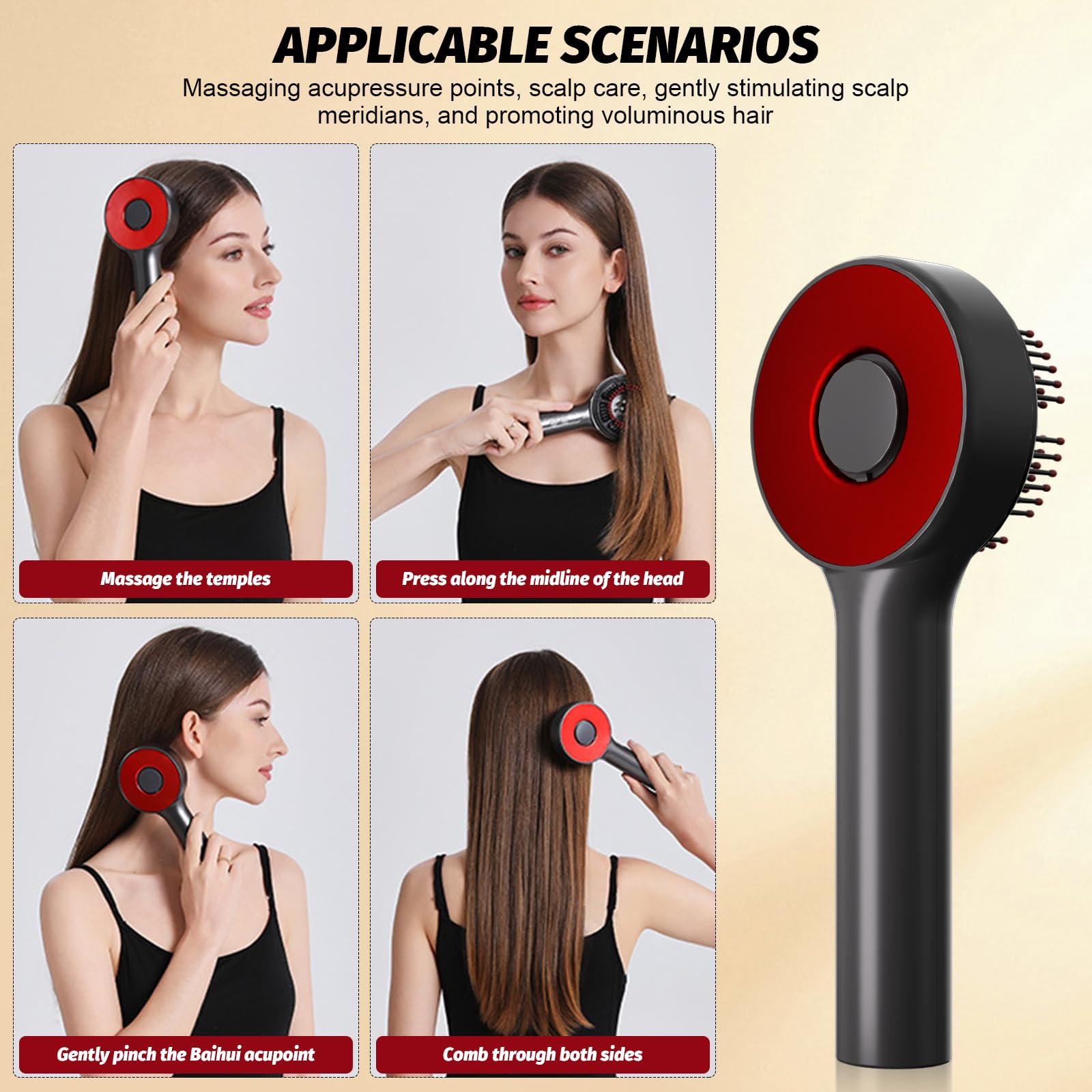 3-in-1 Electric Scalp Massager with Hair Oil Applicator