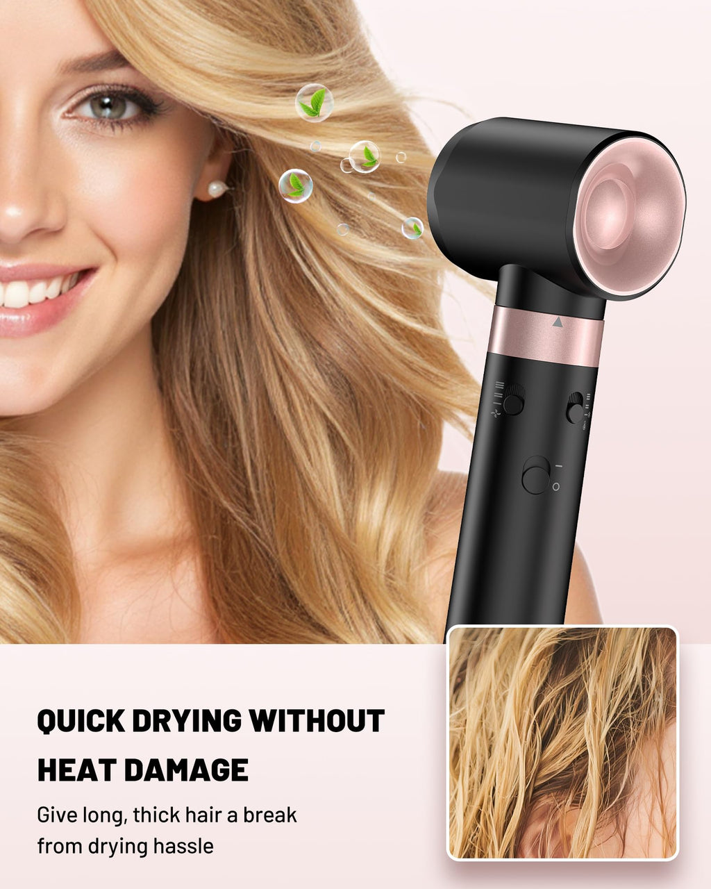 5-in-1 Ionic Hot Air Hair Styler Set with Travel Bag